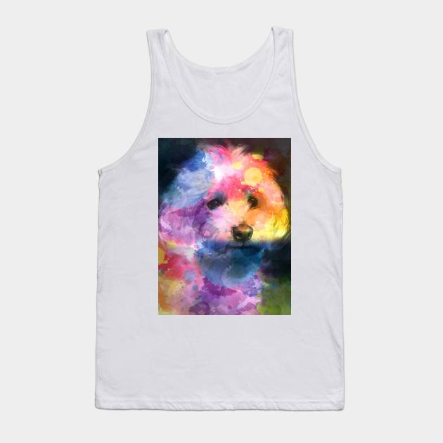 Smiling Puppy Tank Top by giantplayful